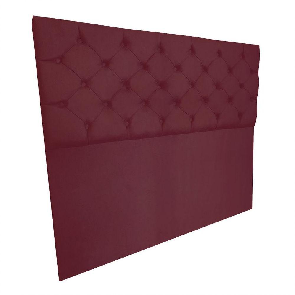 Cabeceira Capitonê Queen 1,60m Jade Suede Marsala - 3