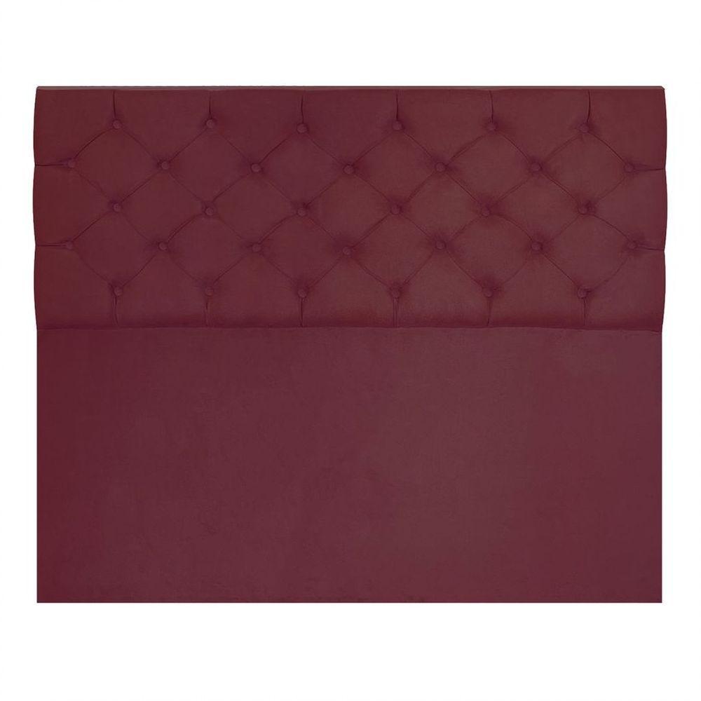 Cabeceira Capitonê Queen 1,60m Jade Suede Marsala - 5