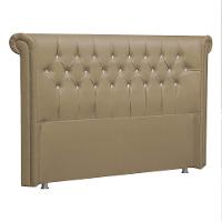 Cabeceira Queen Brescia P04 160 Cm Suede Bege Tca 941 - 1
