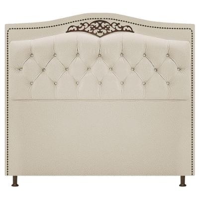 Cabeceira Yasmim 195Cm King Size Bege