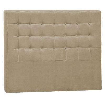 Cabeceira Queen Pequim P04 160 Cm Suede Bege Tca 941