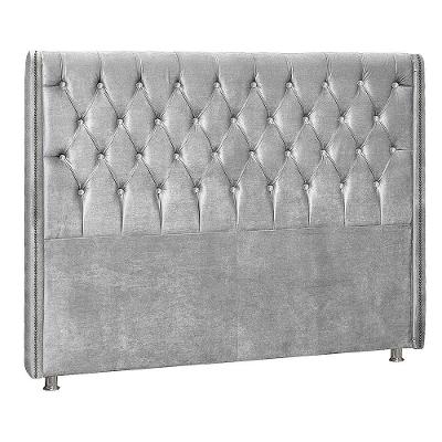 Cabeceira Casal Tóquio P04 140 Cm Suede Cinza