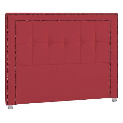 Cabeceira Queen Catania P04 160 Cm Suede Vermelho Tca 53