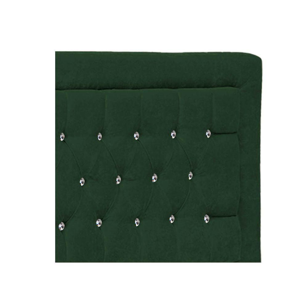 Cabeceira King Iasi P04 195 Cm Suede Verde Tca 947 - 2