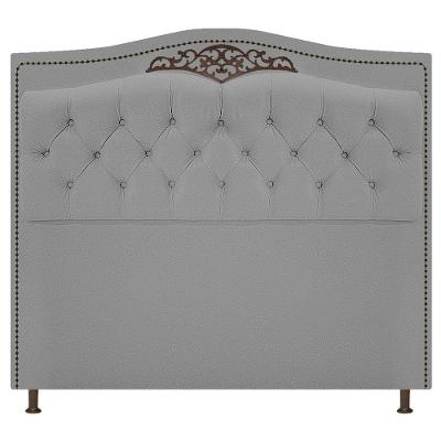 Cabeceira Yasmim 140Cm Casal Cinza