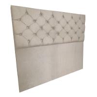 Cabeceira Capitonê Queen 1,60m Jade Suede Bege - 3