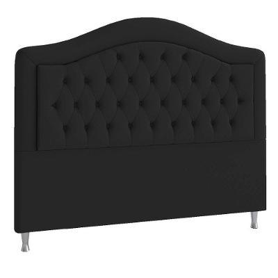 Cabeceira King ághata P04 195 Cm Suede Preto Tca 944