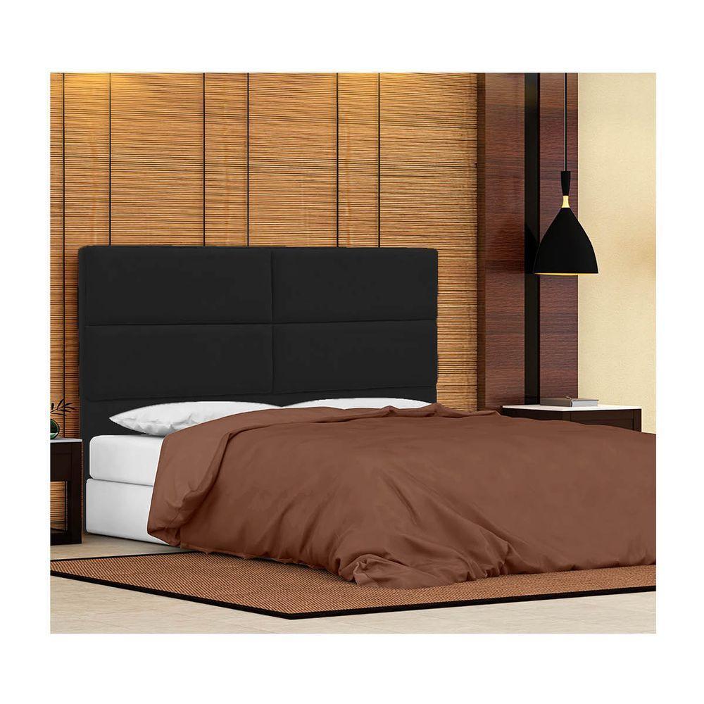 Cabeceira Queen Berlim P04 160 Cm Suede Preto Tca 944 - 6