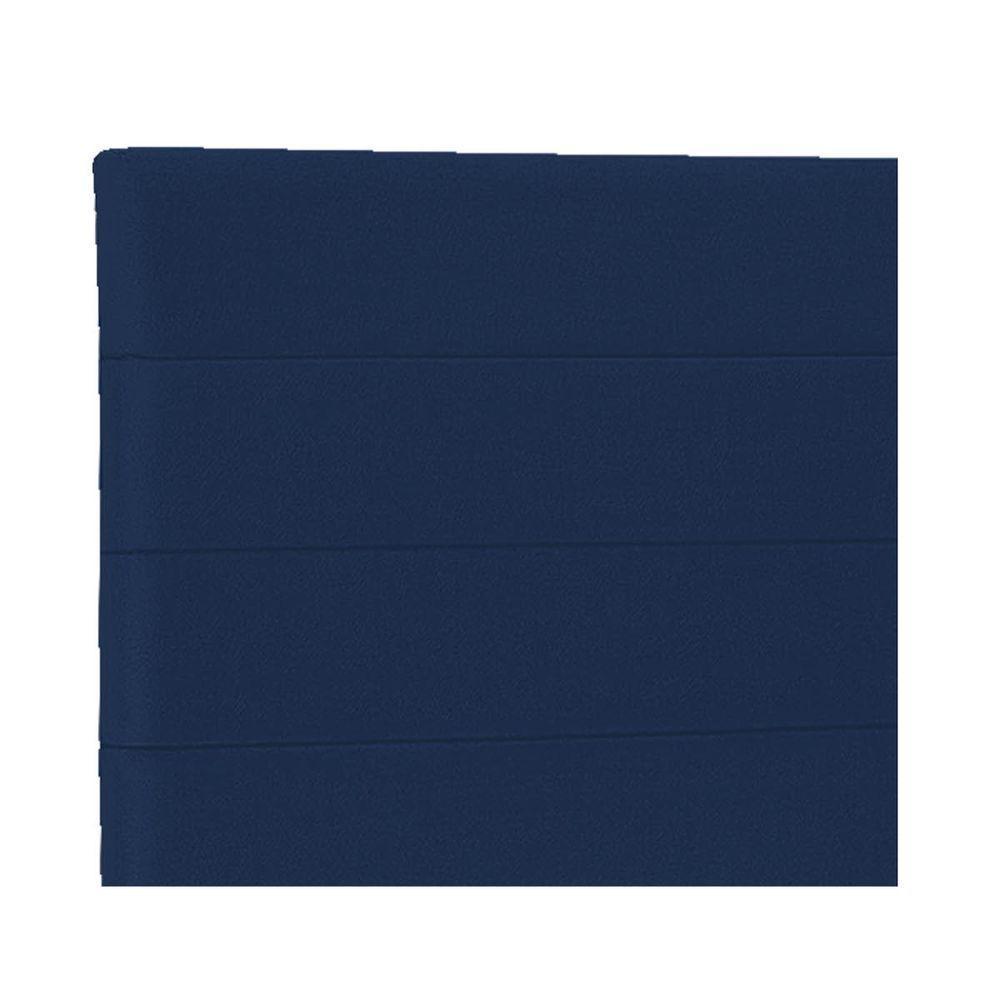 Cabeceira Solteiro P04 90 Cm Suede Azul Marinho Tca 948 - 3