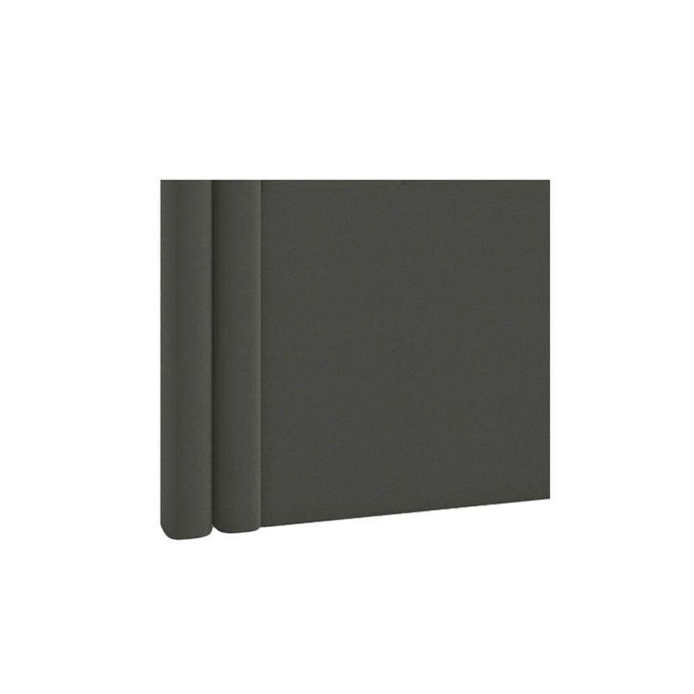 Cabeceira Solteiro P04 90 Cm Suede Cinza Escuro Tca 958 - 2