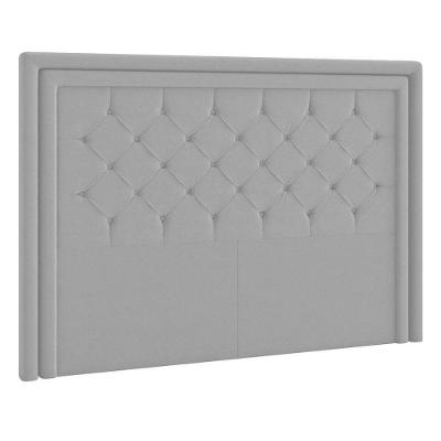 Cabeceira Solteiro Estocolmo P04 90 Cm Suede Cinza Tca 940