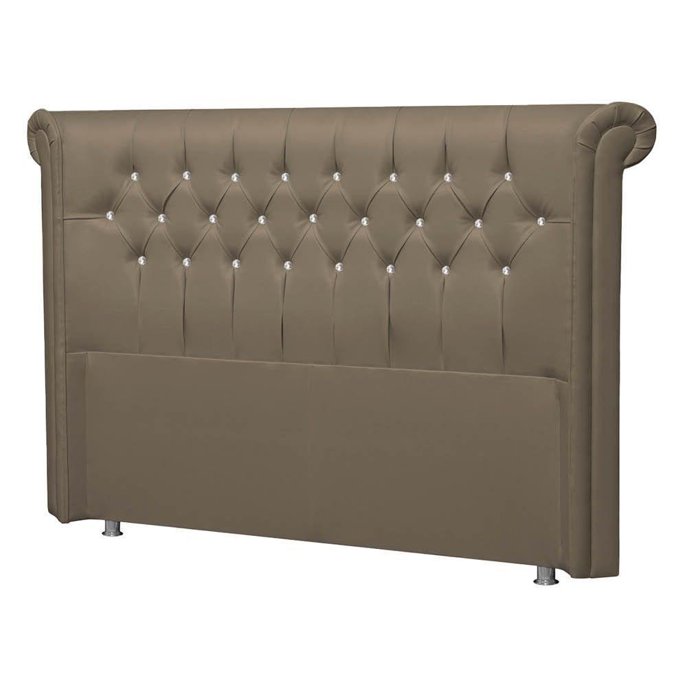 Cabeceira Solteiro P04 90 Cm Suede Marrom Claro Tca 945 - 3