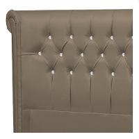 Cabeceira Solteiro P04 90 Cm Suede Marrom Claro Tca 945 - 2