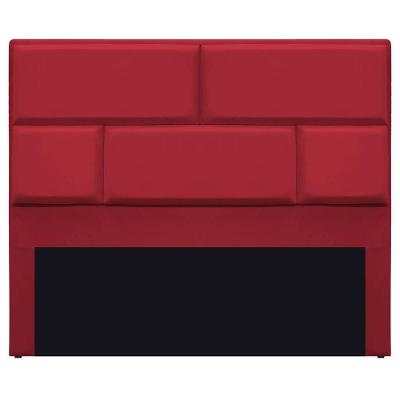 Cabeceira Casal 140 Cm Cama Box Suede Vermelho