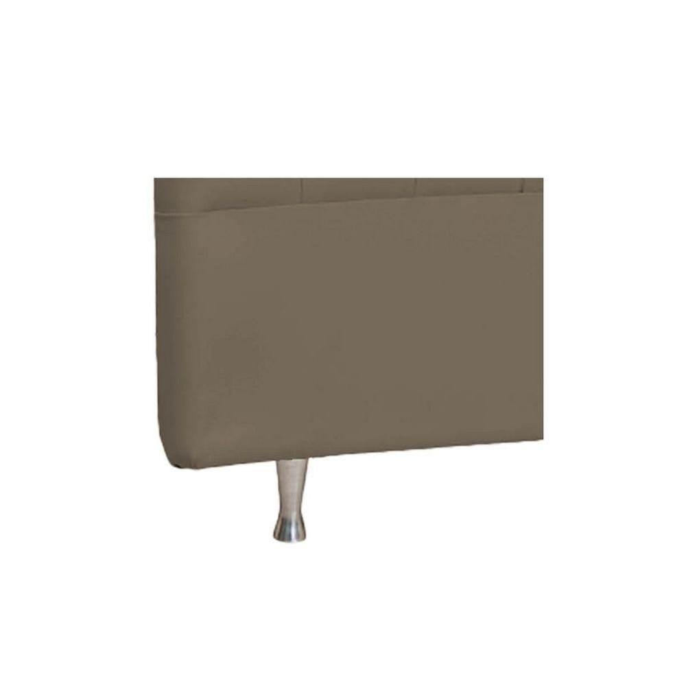 Cabeceira Solteiro P04 100 Cm Suede Marrom Claro Tca 945 - 2