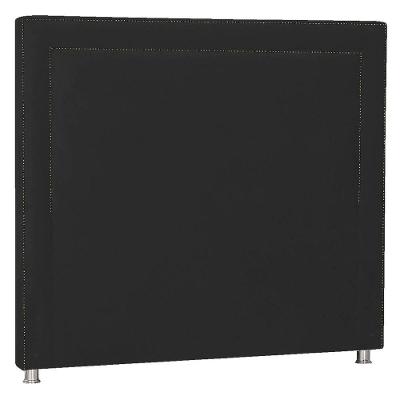 Cabeceira Solteiro Moscou P04 90 Cm Suede Preto Tca 944