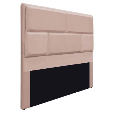 Cabeceira King 195 Cm Cama Box Suede Rosê