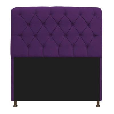 Cabeceira 195Cm Solteiro Suede Roxo