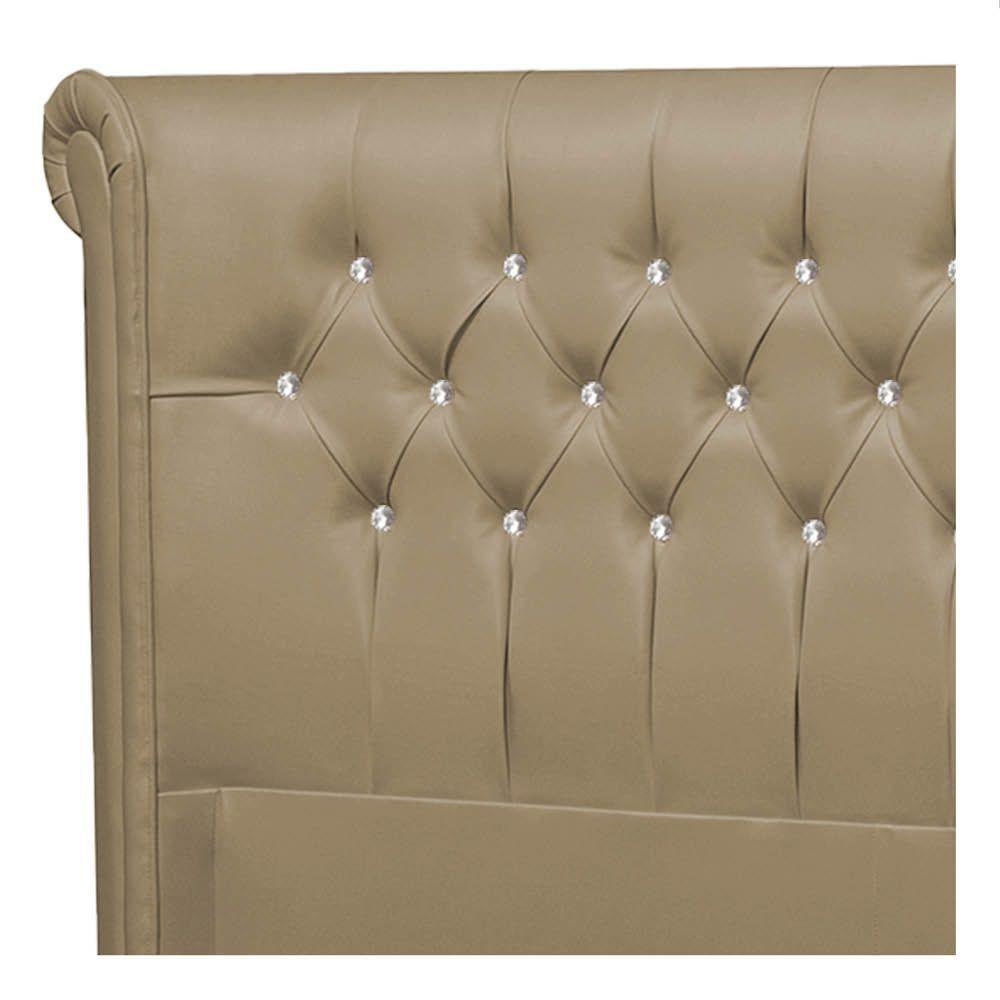 Cabeceira Solteiro Brescia P04 90 Cm Suede Bege Tca 941 - 3