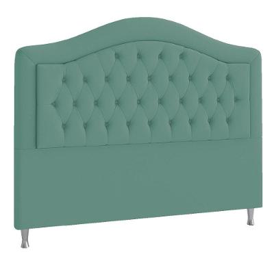Cabeceira Solteiro ághata P04 90 Cm Suede Turquesa Tca 946
