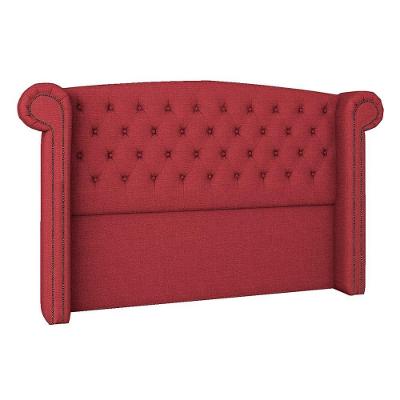 Cabeceira Casal Lyon P04 140 Cm Suede Vermelho Tca 53