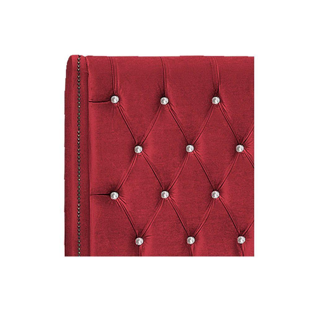 Cabeceira Solteiro Tóquio P04 98 Cm Suede Vermelho Tca 53 - 3