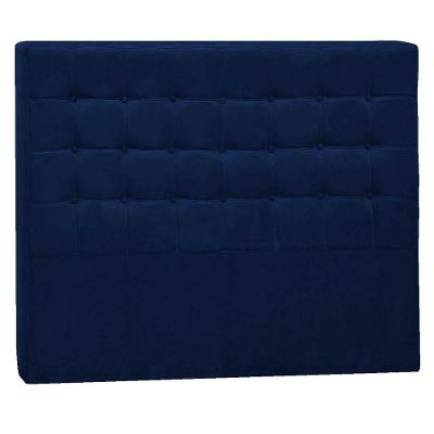 Cabeceira Casal Pequim P04 140 Cm Suede Azul Marinho Tca 948