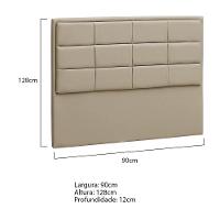 Cabeceira Solteiro Tallin P04 90 Cm Suede Bege Tca 941 - 8