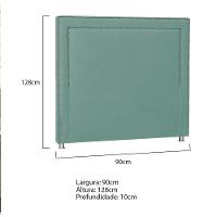 Cabeceira Solteiro Moscou P04 90 Cm Suede Turquesa Tca 946 - 5
