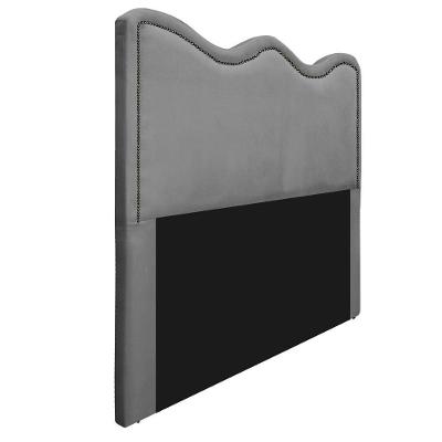 Cabeceira Queen 160 Cm Cama Box Suede Cinza