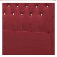 Cabeceira Casal Brescia P04 140 Cm Suede Vermelho Tca 53 - 2