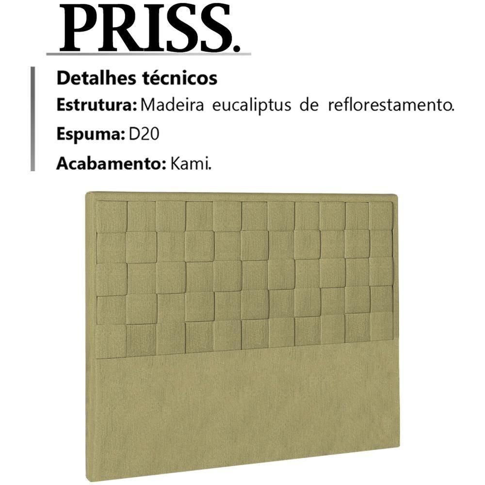 Cabeceira Queen 160 Cm Priss Linho Sl 75 Peer Sl 75 - 7