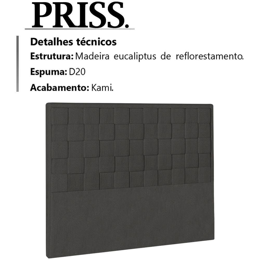 Cabeceira Queen 160 Cm Priss Linho Sl 74 Peer Sl 74 - 3