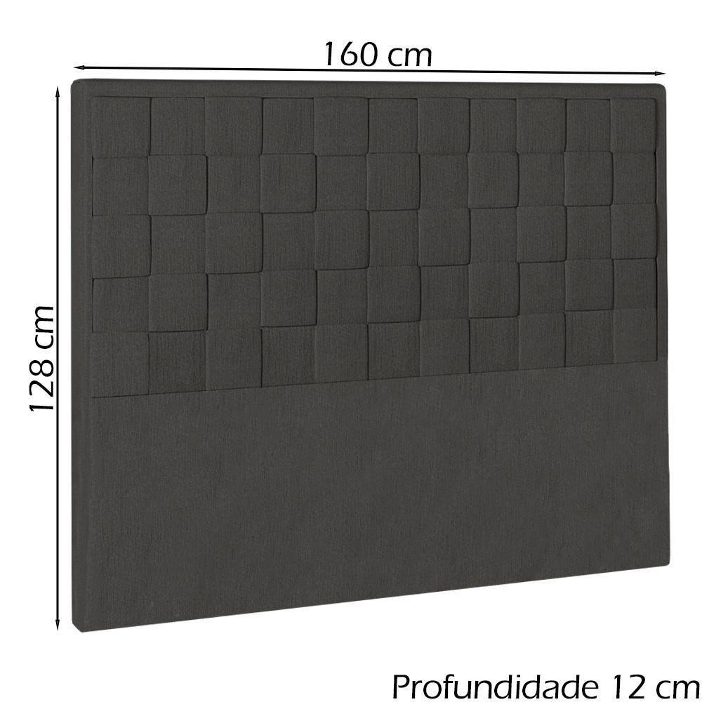 Cabeceira Queen 160 Cm Priss Linho Sl 74 Peer Sl 74 - 6