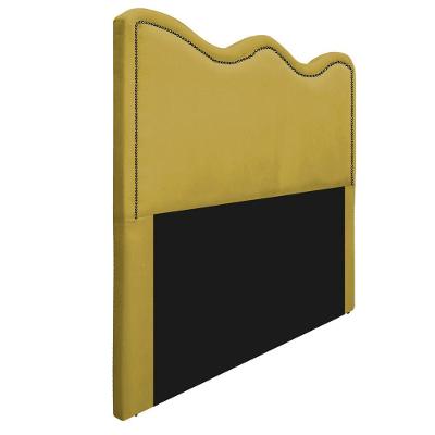 Cabeceira Queen 160 Cm Cama Box Suede Amarelo
