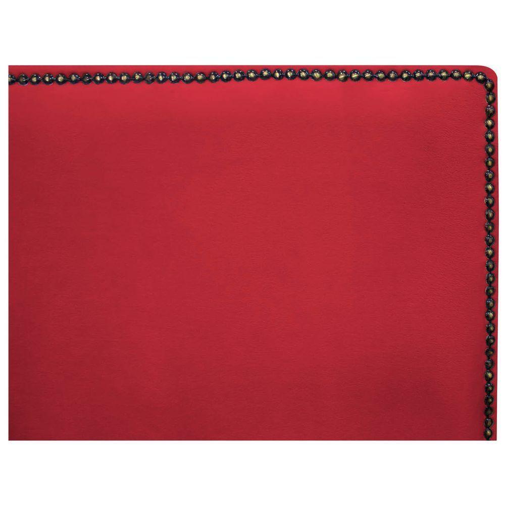 Cabeceira Queen 160 Cm Cama Box Suede Vermelho - 3