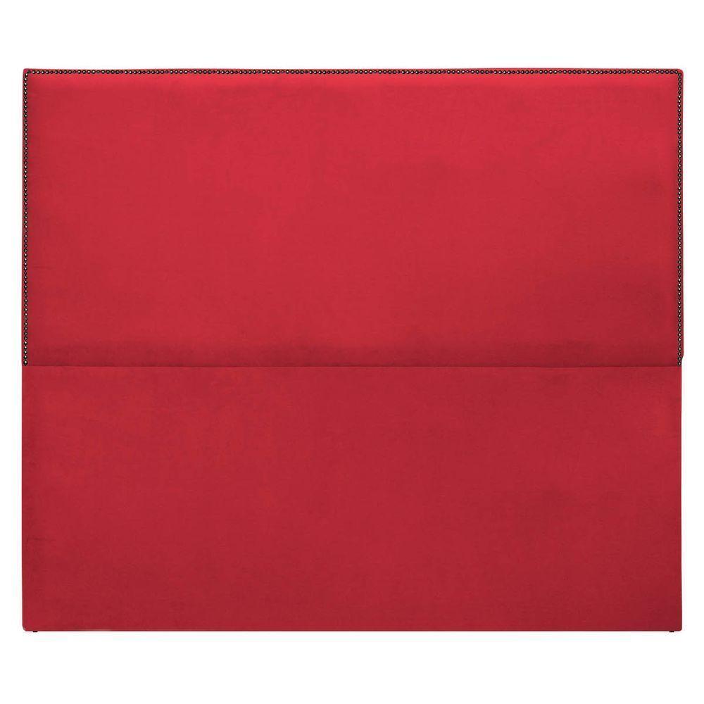 Cabeceira Queen 160 Cm Cama Box Suede Vermelho - 6