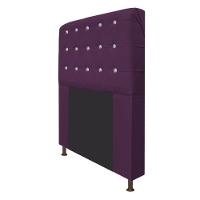 Cabeceira Dama 160Cm Queen Size Com Strass Suede Roxo - 3