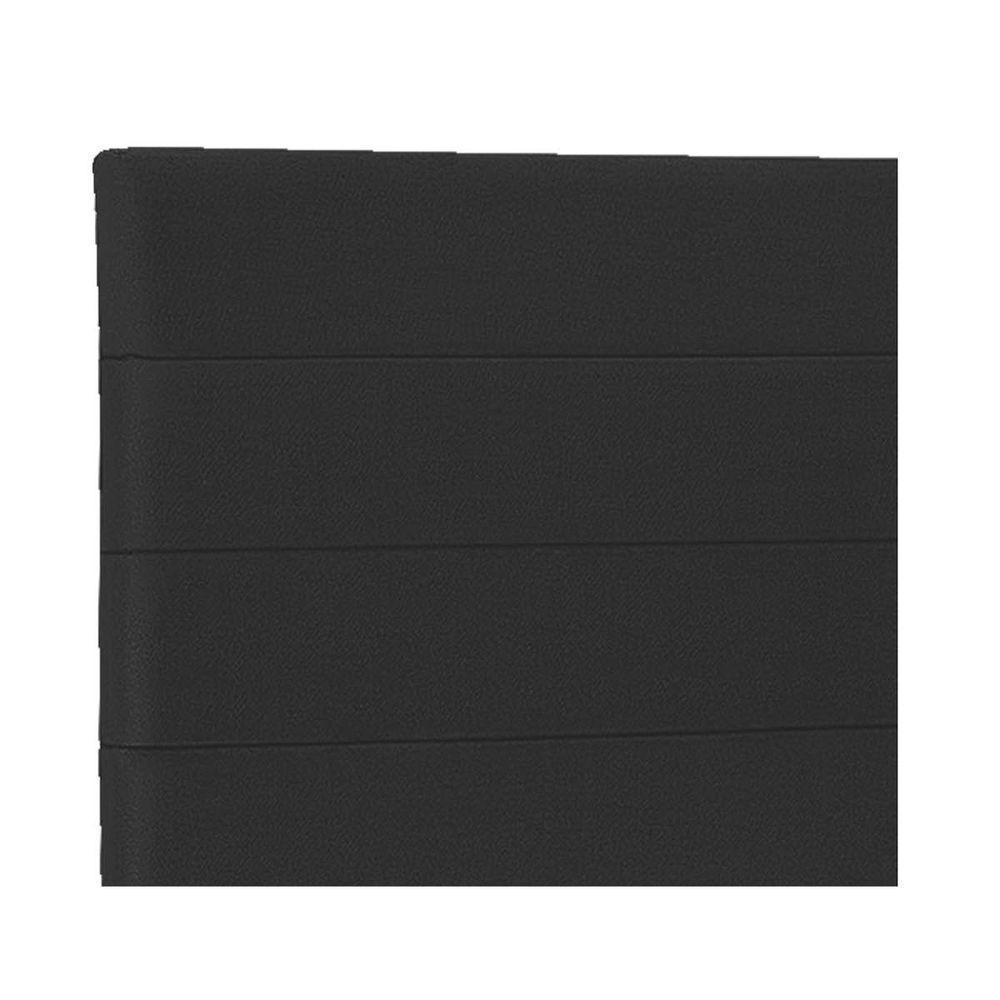 Cabeceira Casal Porto P04 140 Cm Suede Preto Tca 944 - 3