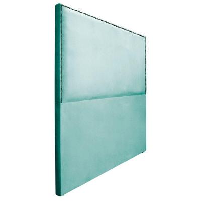 Cabeceira Queen 160 Cm Cama Box Suede Azul Tiffany