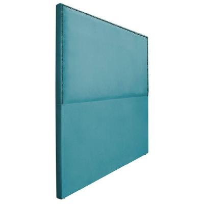 Cabeceira Casal 140 Cm Cama Box Suede Azul Turquesa