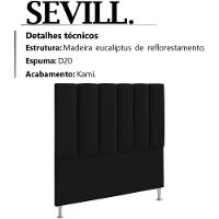 Cabeceira Solteiro 90 Cm Sevill Veludo Sl 944 Peer Sl 944 - 11