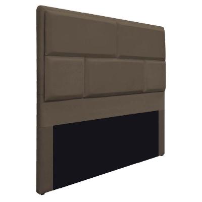 Cabeceira Queen 160 Cm Cama Box Suede Marrom