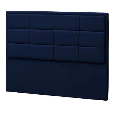 Cabeceira Solteiro P04 90 Cm Suede Azul Marinho Tca 948