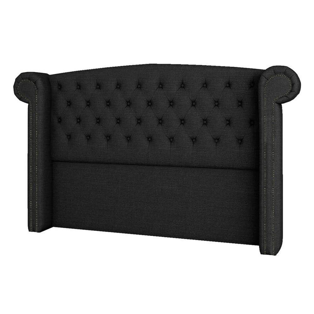Cabeceira Queen Lyon P04 160 Cm Suede Preto Tca 944 - 4
