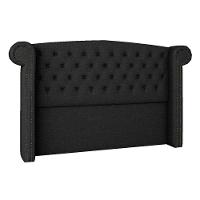 Cabeceira Queen Lyon P04 160 Cm Suede Preto Tca 944 - 1