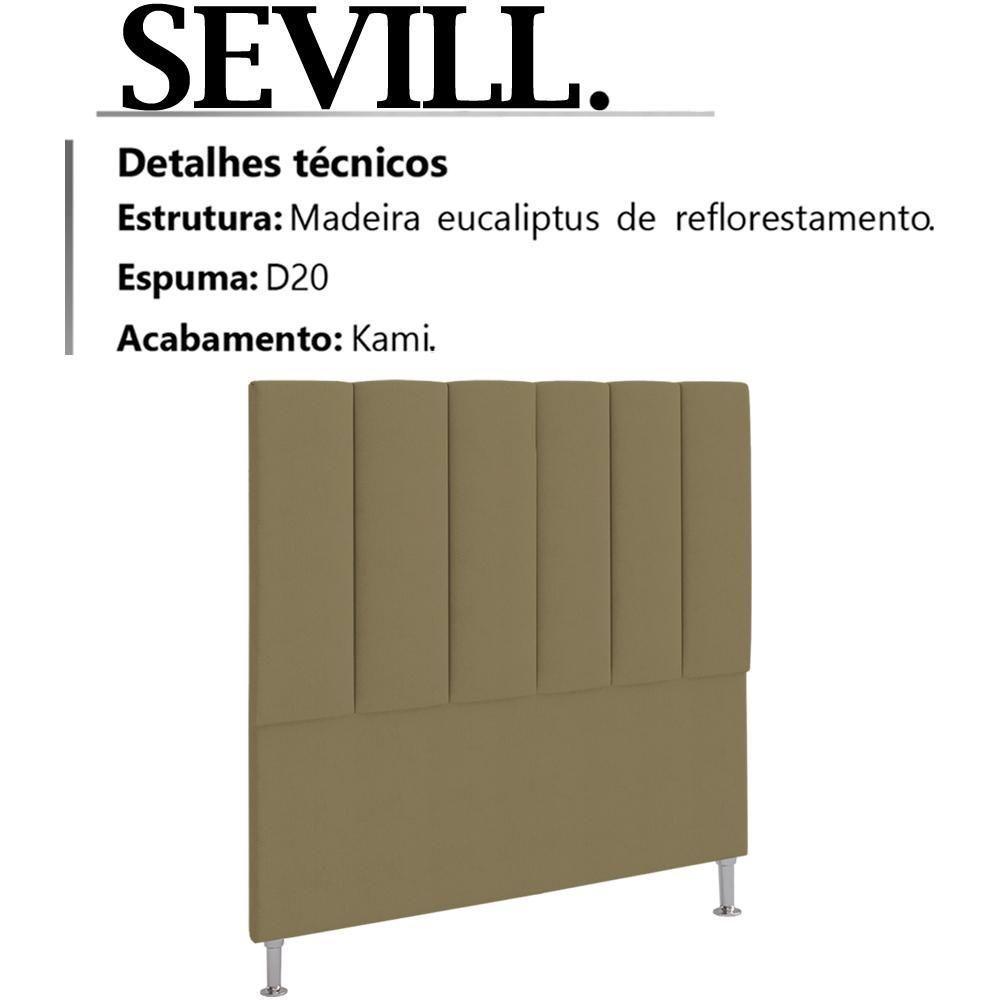 Cabeceira Solteiro 90 Cm Sevill Veludo Sl 945 Peer Sl 945 - 4