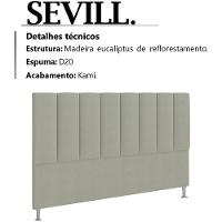 Cabeceira Casal 140 Cm Sevill Veludo Sl 940 Peer Sl 940 - 8