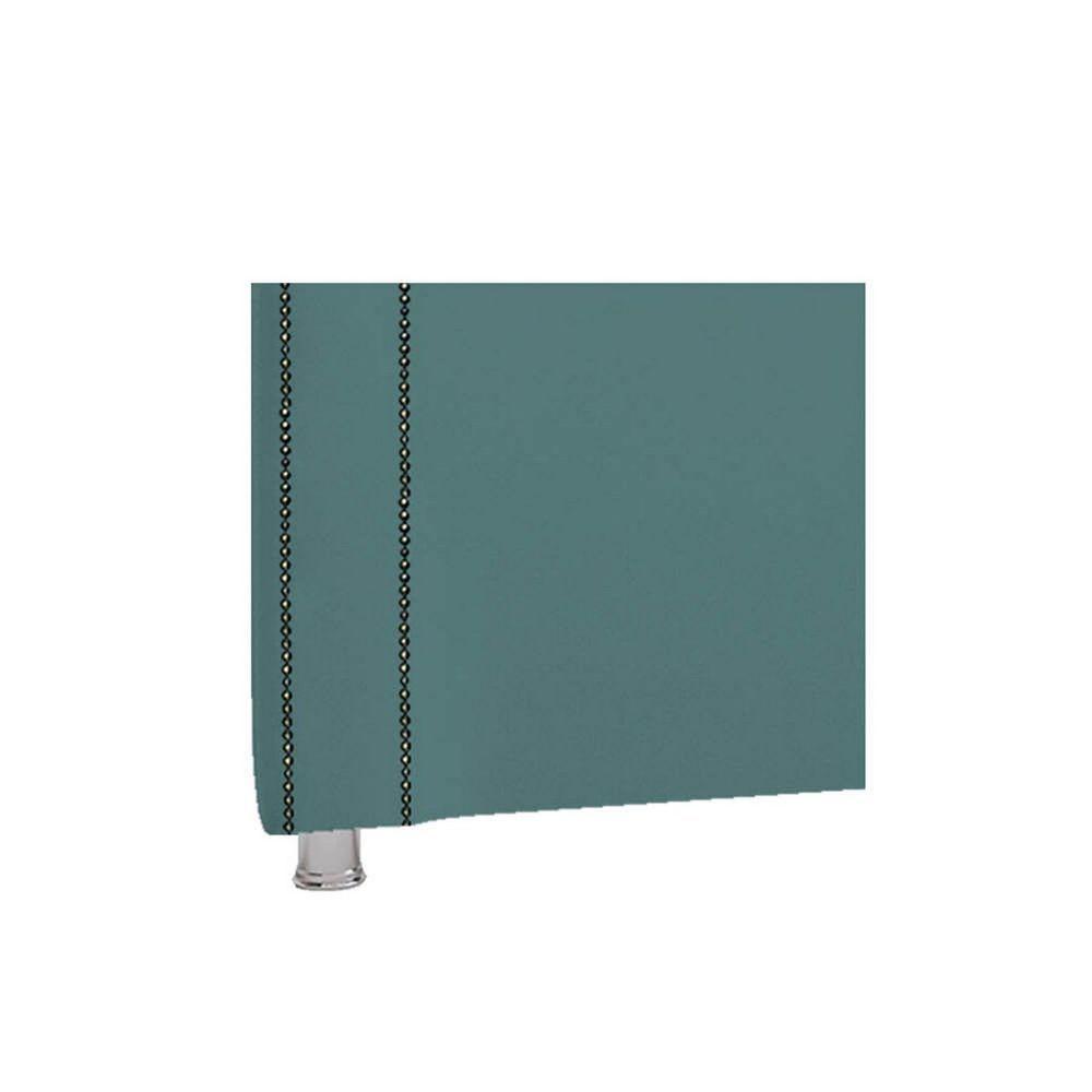 Cabeceira Solteiro Catania P04 100 Cm Suede Turquesa Tca 946 - 3
