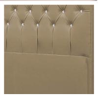 Cabeceira Solteiro Brescia P04 100 Cm Suede Bege Tca 941 - 2